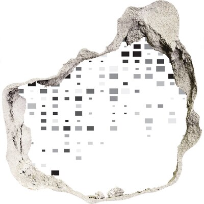 3d lyuk fal dekoráció Romos fal digitális mintával