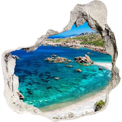 3d lyuk fal dekoráció Karib-öböl