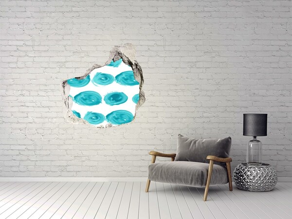 3d lyuk fal dekoráció Türkizkék vizek a lyukban