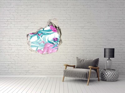 3d lyuk fal dekoráció Virágoskert a fal mögött