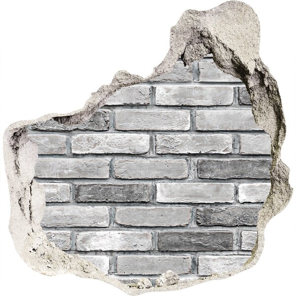 3d lyuk fal dekoráció Sérült téglafal