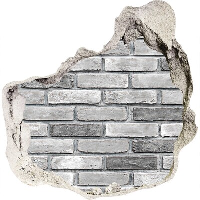 3d lyuk fal dekoráció Sérült téglafal