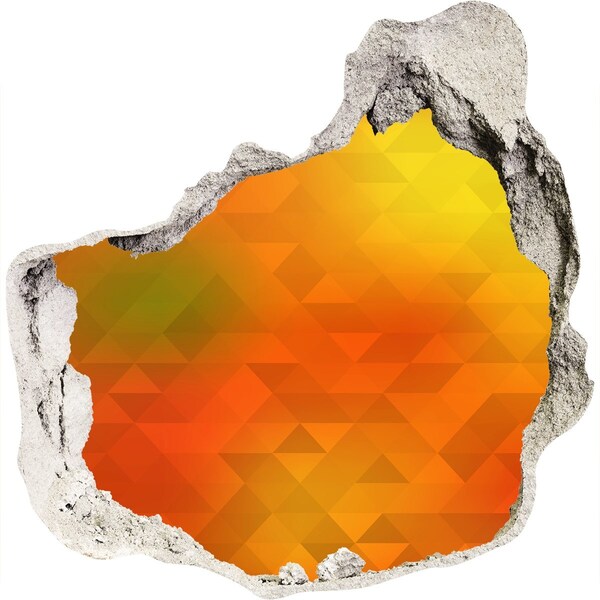 3d lyuk fal dekoráció Egy tüzes repedés a falban