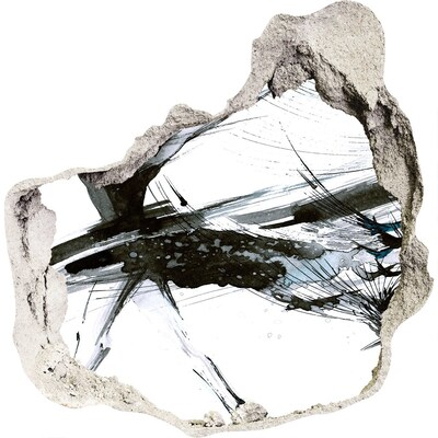 3d lyuk fal dekoráció Modern absztrakció egy lyukban