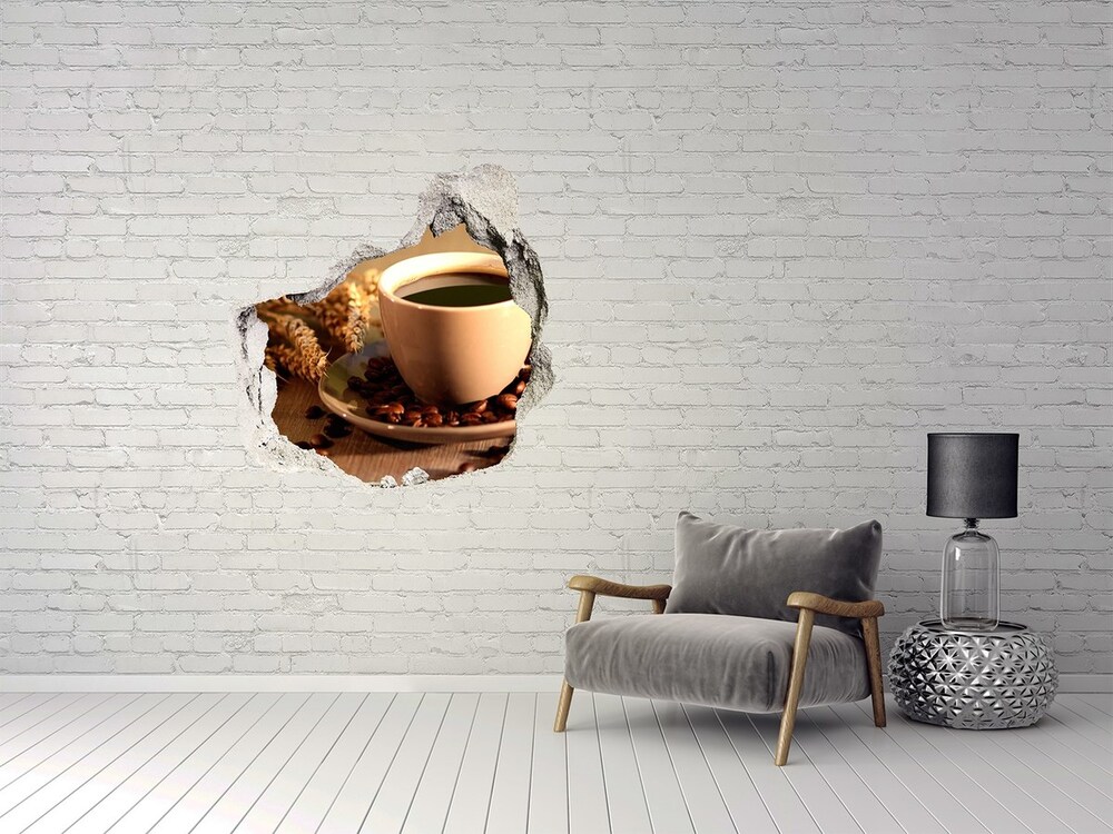 3d lyuk fal dekoráció Aromás kávé