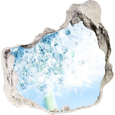 3d fali matrica lyuk a falban Pitypangok kékben