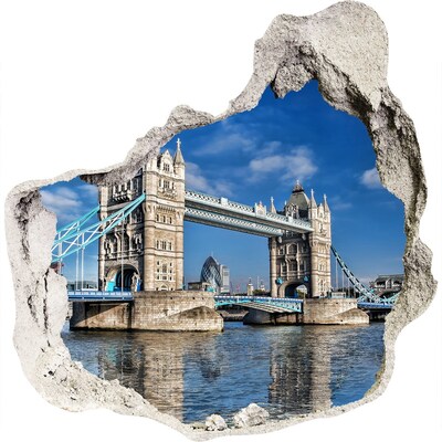 3d fali matrica lyuk a falban Tower Bridge Londonban