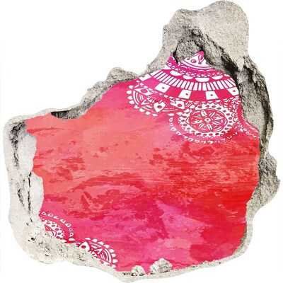 3d fali matrica lyuk a falban Színes lyuk a falban