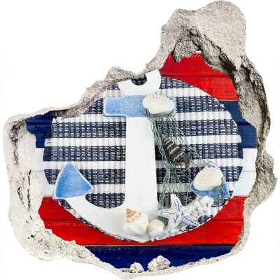 3d fali matrica lyuk a falban Tengeri kaland kagylókkal