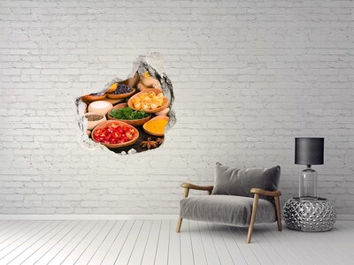 3d fali matrica lyuk a falban Fűszerek és fűszernövények
