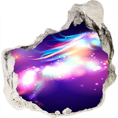 3d fali matrica lyuk a falban Kozmikus színrobbanás