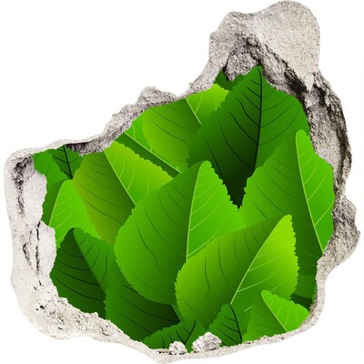 3d fali matrica lyuk a falban Egy zöld oázis betonban