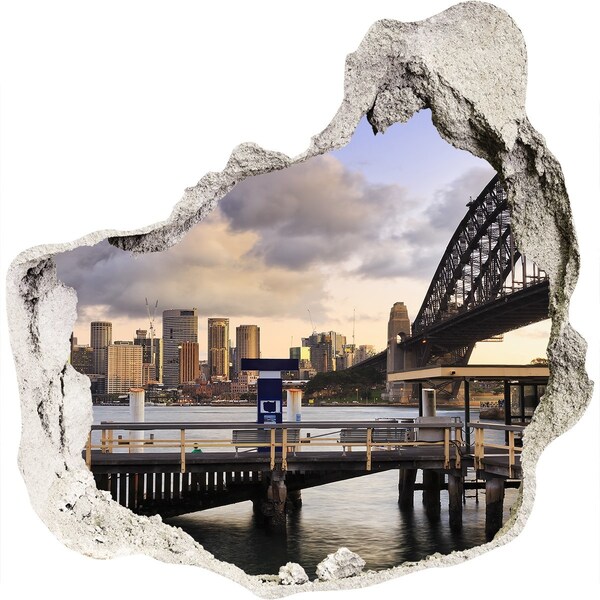 3d fali matrica lyuk a falban Bridge sydney