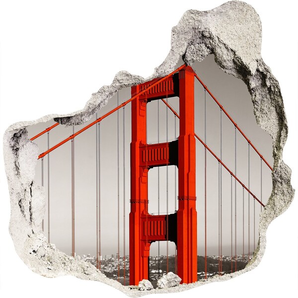 3d fali matrica lyuk a falban Golden Gate híd San Franciscóban