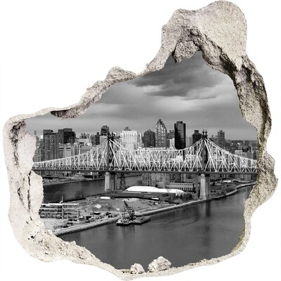 3d fali matrica lyuk a falban New York-i híd