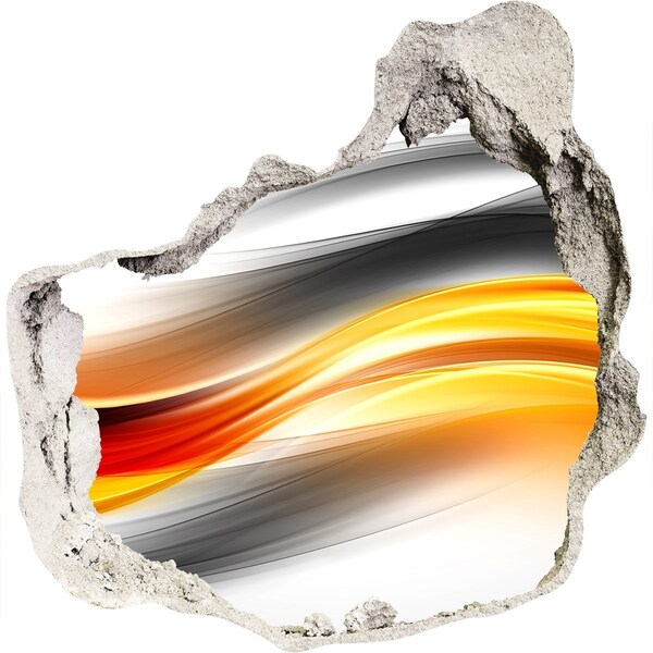 3d fali matrica lyuk a falban Áttörés a beton színeiben