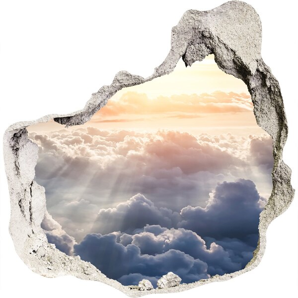 3d fali matrica lyuk a falban Az ég tele van felhőkkel