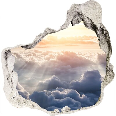 3d fali matrica lyuk a falban Az ég tele van felhőkkel