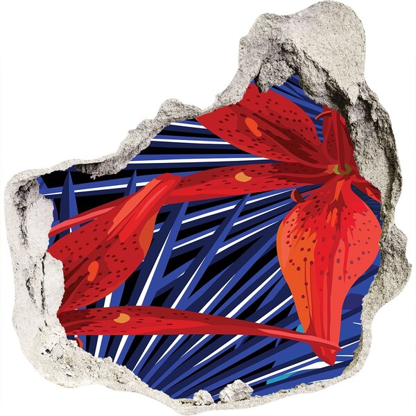 3d fali matrica lyuk a falban Virágos színpompa