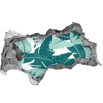 3d fali matrica lyuk a falban Egy trópusi oázis egy romos falban