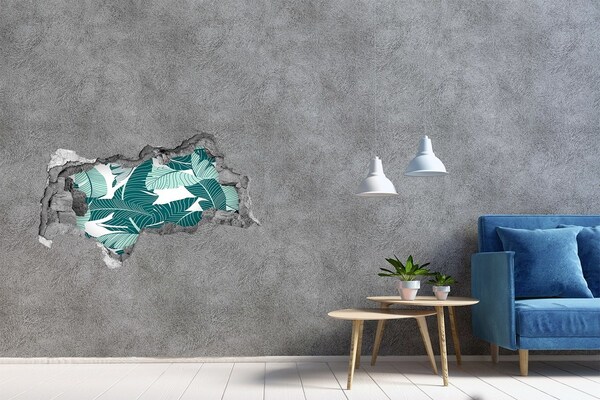 3d fali matrica lyuk a falban Egy trópusi oázis egy romos falban