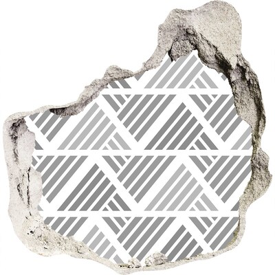 3d fali matrica lyuk a falban Geometria a betonban