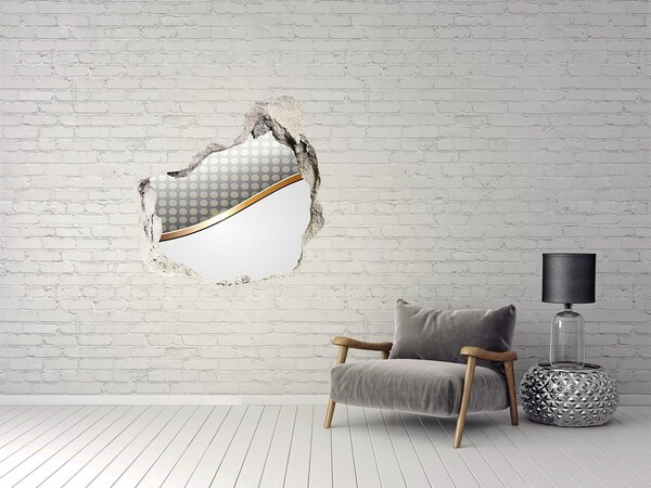 3d fali matrica lyuk a falban Törött tükörfal