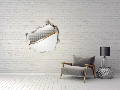 3d fali matrica lyuk a falban Törött tükörfal