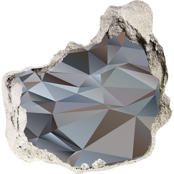 3d fali matrica lyuk a falban Geometriai alakzatokkal díszített kőlyuk