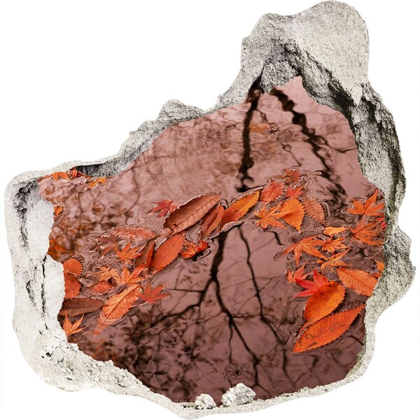 3d fali matrica lyuk a falban Őszi vízfelület