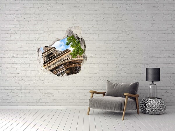 3d fali matrica lyuk a falban Az Eiffel-torony Párizsban