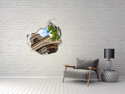 3d fali matrica lyuk a falban Az Eiffel-torony Párizsban