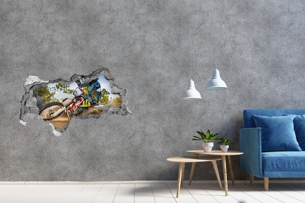 3d fali matrica lyuk a falban Motocross akcióban