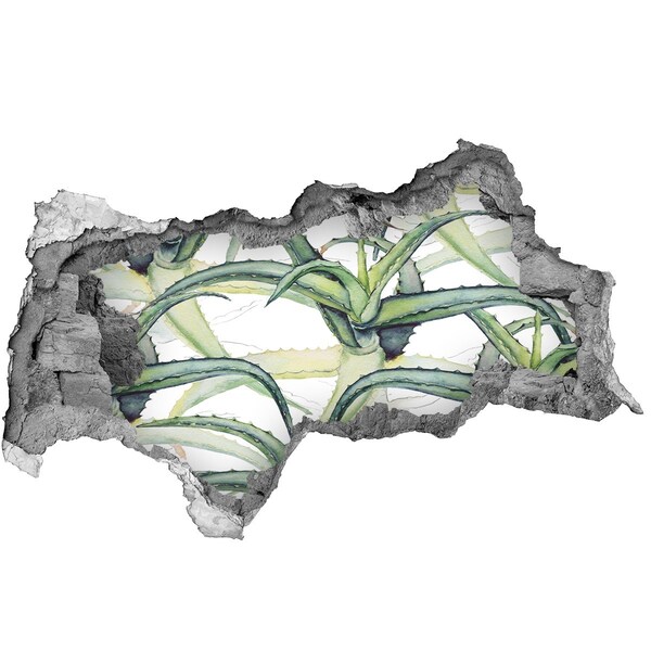 3d fali matrica lyuk a falban Egy zöld oázis betonban