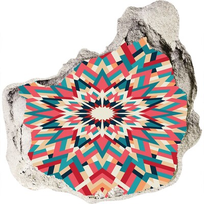 3d fali matrica lyuk a falban Geometria a lyukban