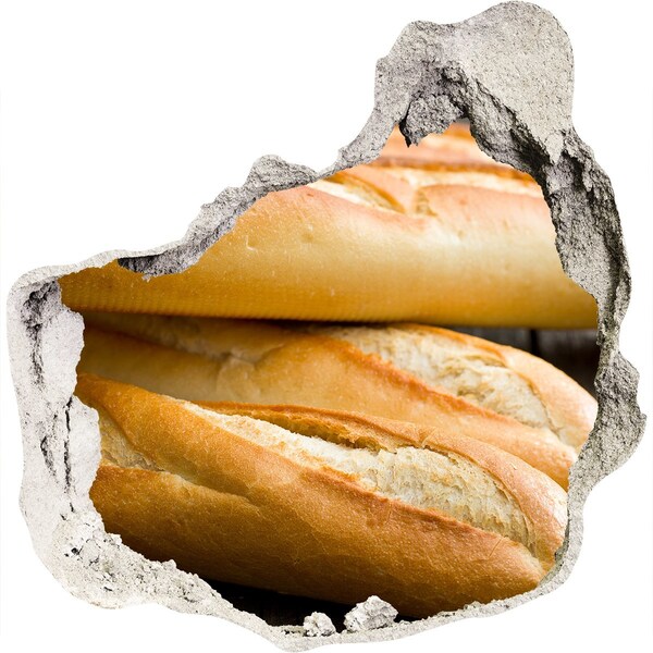 3d fali matrica lyuk a falban Friss bagettek a falban