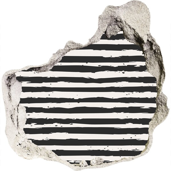 3d fali matrica lyuk a falban Romos fal csíkokkal