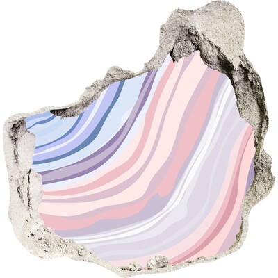 3d fali matrica lyuk a falban Színes lyuk a falban