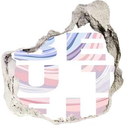 3d fali matrica lyuk a falban Graffiti stílusú belső tér