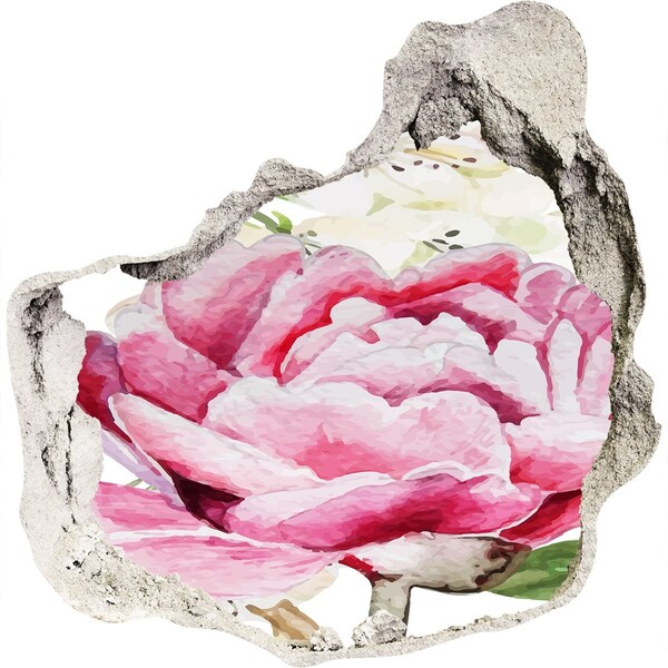 3d fali matrica lyuk a falban Lyuk a falban virágos tájkép