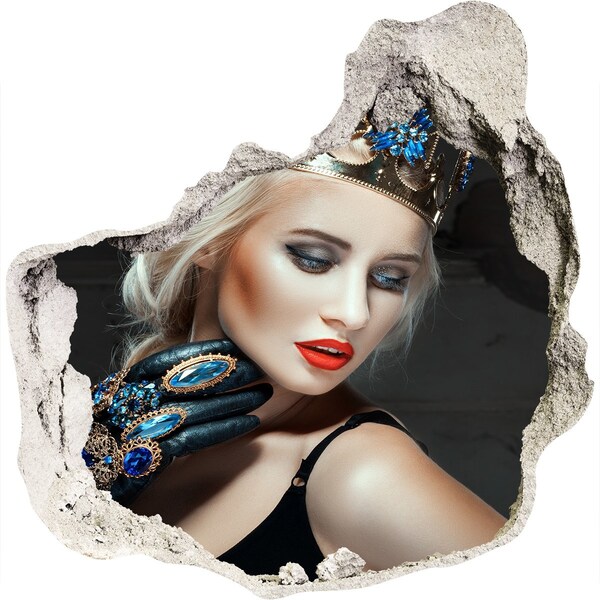 3d fali matrica lyuk a falban Hercegnő a romokban