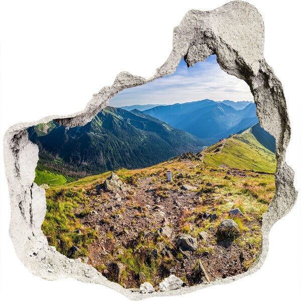 3d fali matrica lyuk a falban Tatra panoráma