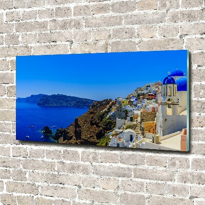 Akril üveg kép Santorini görögország