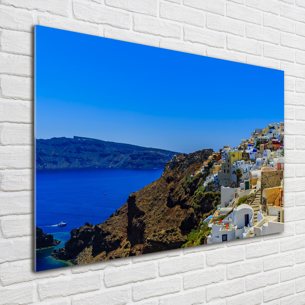 Akril üveg kép Santorini görögország