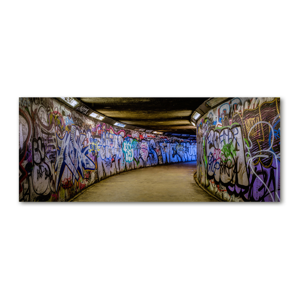 Akrilüveg fotó Graffiti a metróban