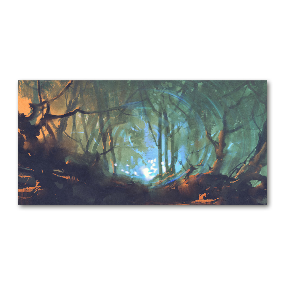 Akril üveg kép Misztikus erdő