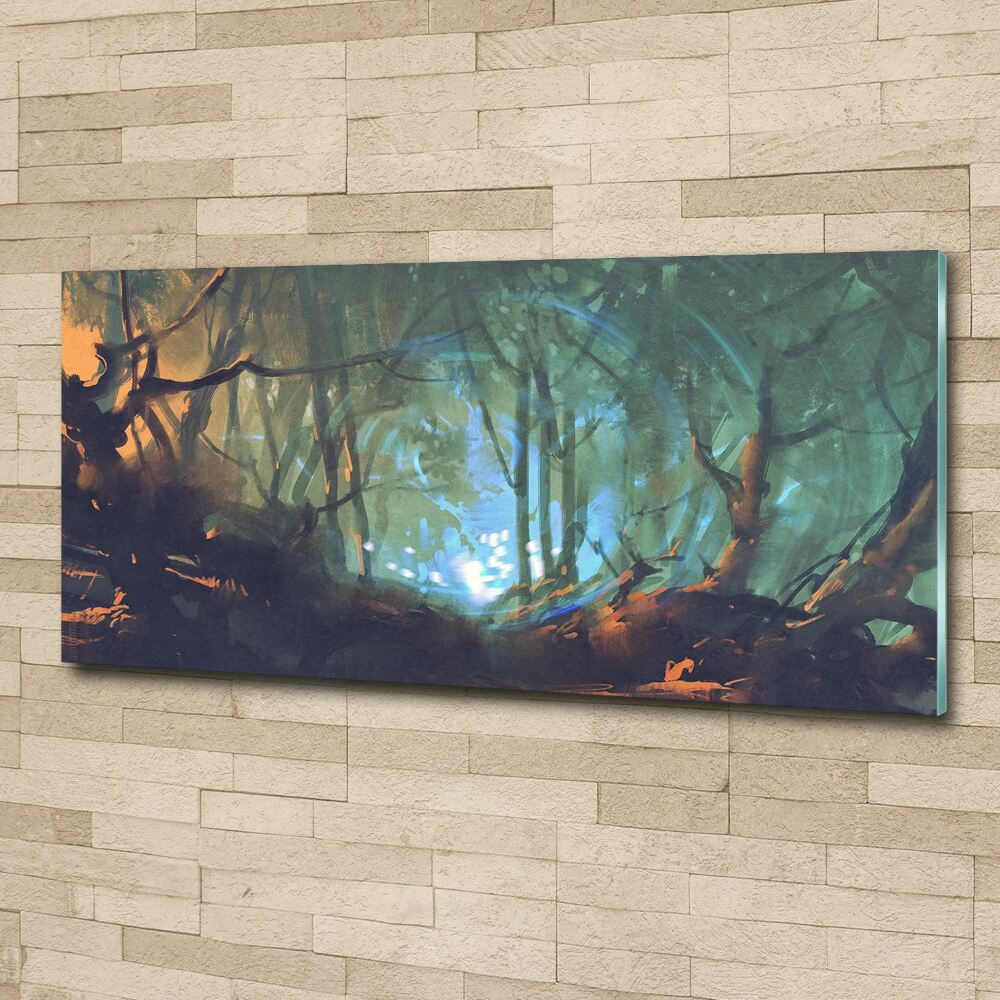 Akril üveg kép Misztikus erdő