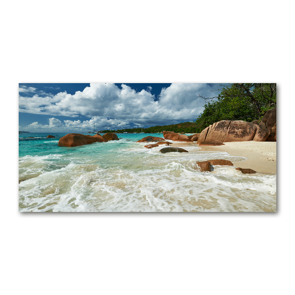 Akril üveg kép Strand seychelles