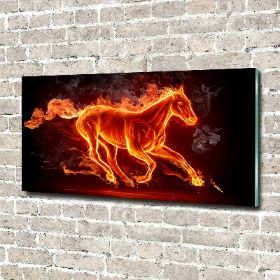 Akrilkép A ló a lángok