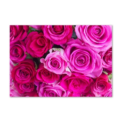 Akrilkép Egy csokor rózsaszín rózsa